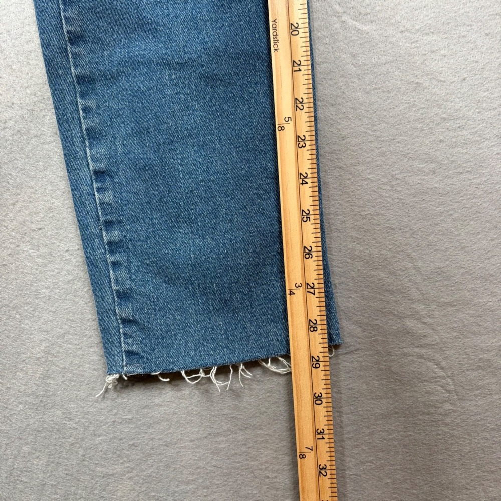 Universal Thread Womens Button Fly Mid Rise 80s Slim Jeans Raw Hem Size 8/R - Picture 8 of 16
